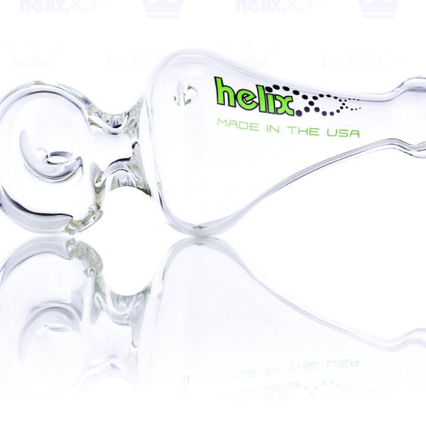 Helix Classic Handpipe with clear glass finish