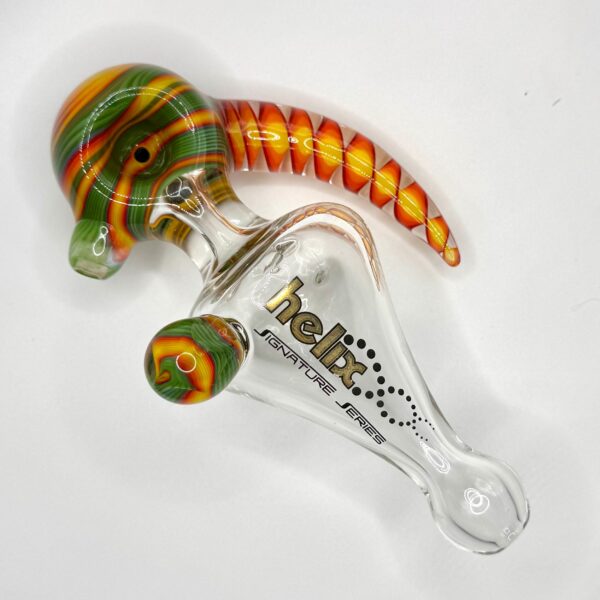 OG Helix Pipe - Sunset Oasis 2, Handblown Glass | American Helix
