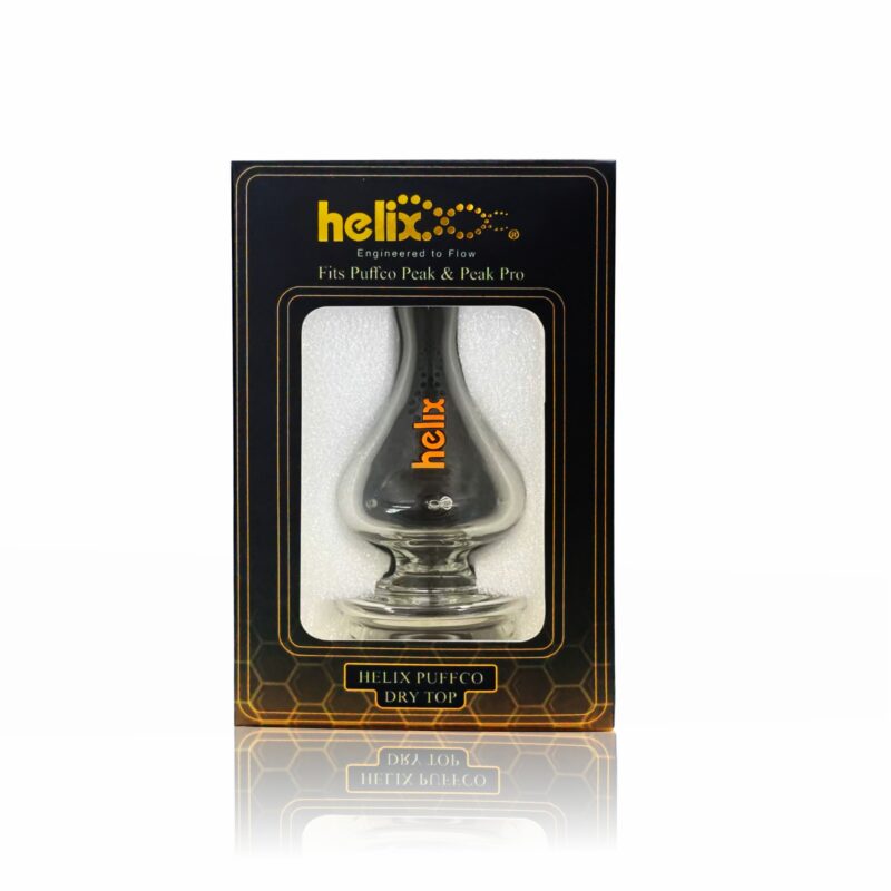 Puffco Peak Helix Dry Top by Boxfan — waterless Classic glass top for Puffco Peak & Peak Pro